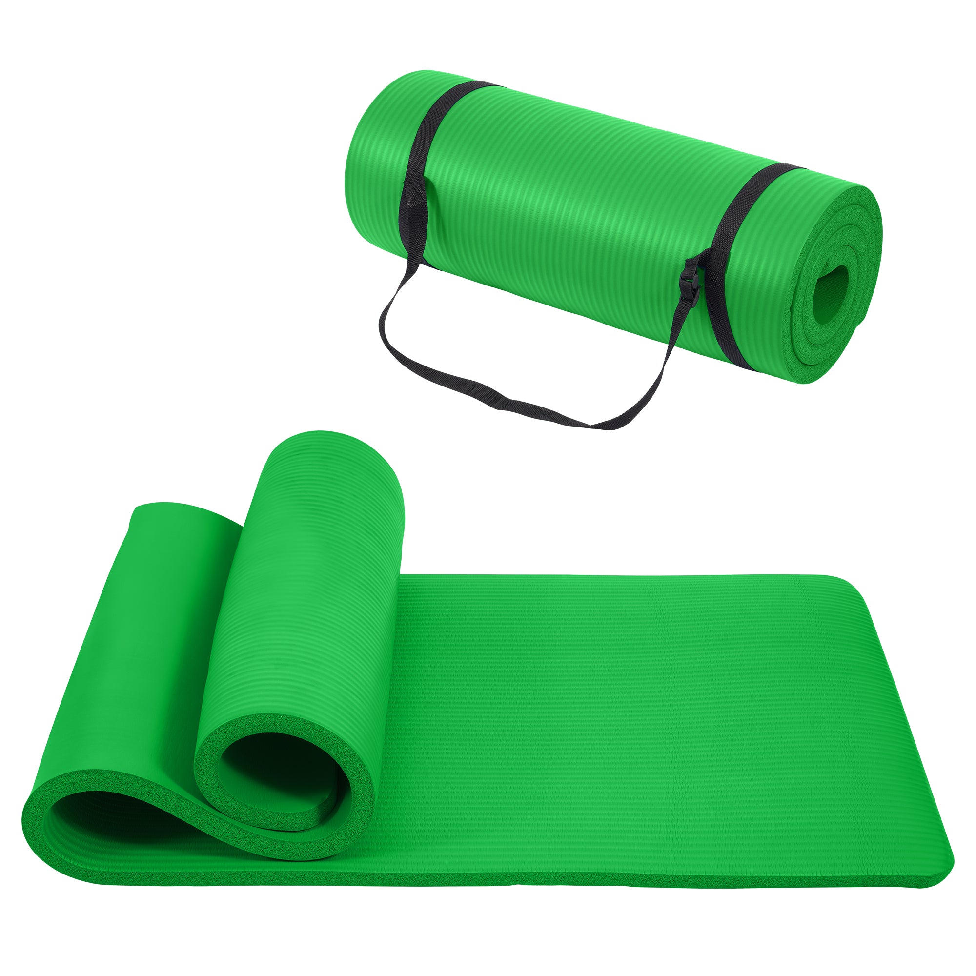 Only Supports Self Pickup  Yoga Mat, One Inch Thickened High-density Practice Mat, Tear-resistant Practice Yoga Mat With Straps, Suitable For All Kinds Of Yoga Practice
