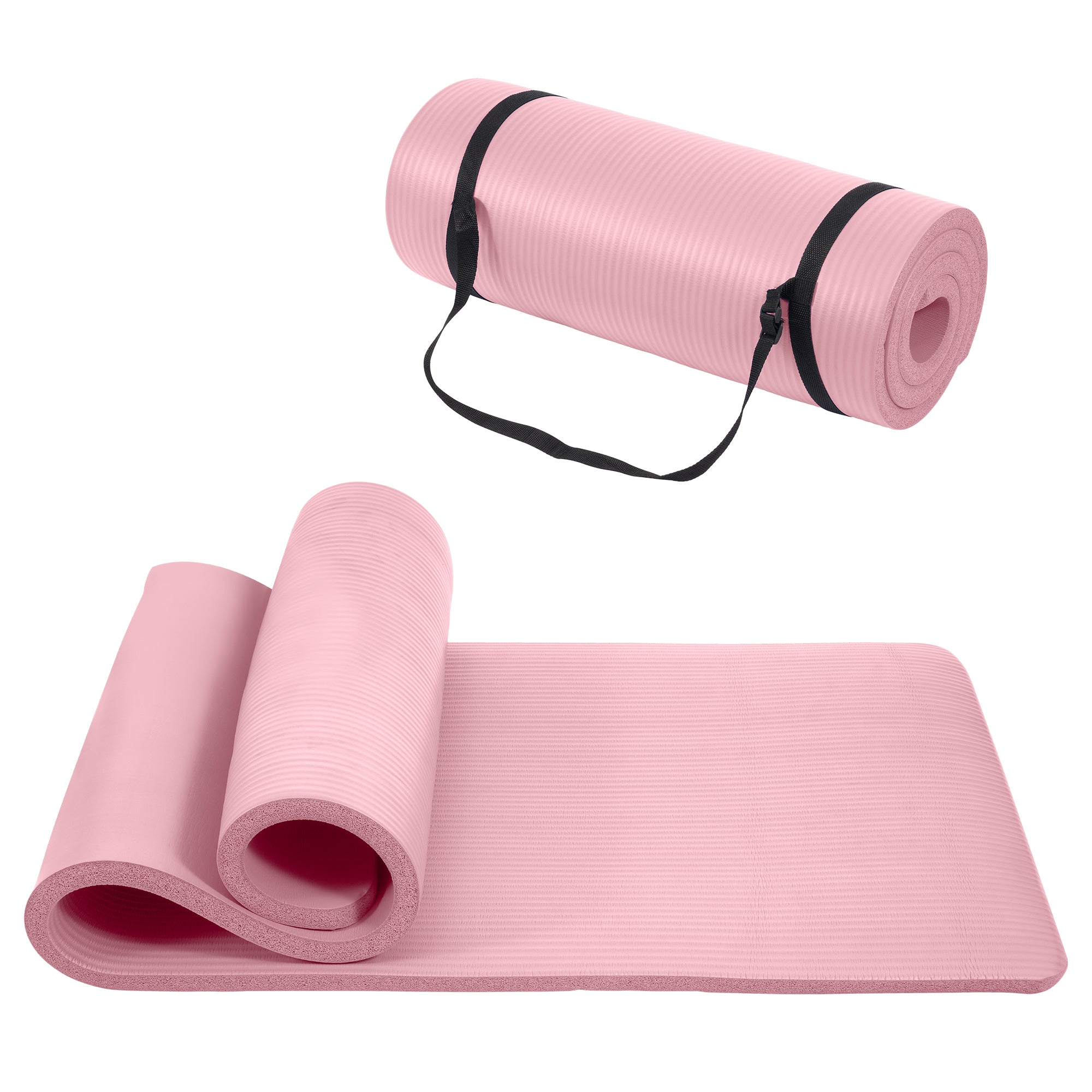 Only Supports Self Pickup  Yoga Mat, One Inch Thickened High-density Practice Mat, Tear-resistant Practice Yoga Mat With Straps, Suitable For All Kinds Of Yoga Practice